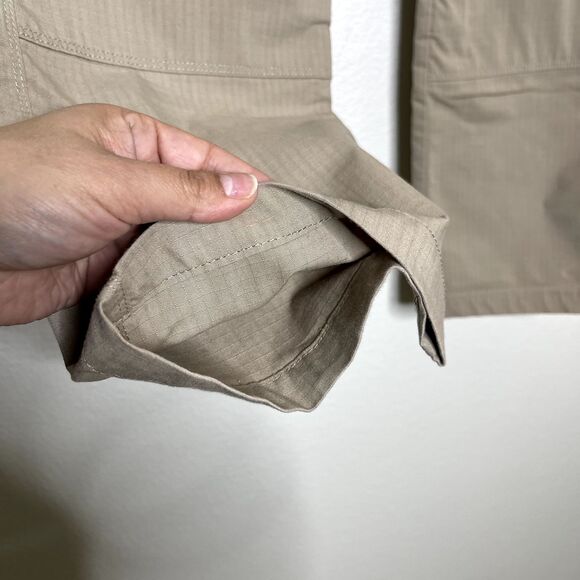 5.11 Tactical Pants Womens Size 10 Utility Ripstop Work Cargo Beige Straight Leg - Picture 11 of 16